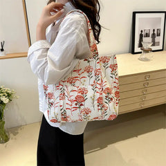 Cyflymder Large Capacity Bag Women's Guofeng One Shoulder Underarm Casual Commuter Versatile Tote bags for women ladies hand bags handbags
