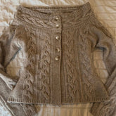 Cyflymder Harajuku Women's Sweater Cardigan Solid Color Daily Casual Off-the-shoulder Aesthetic Trash Emo Girls Y2K Fashion Retro Cardigan