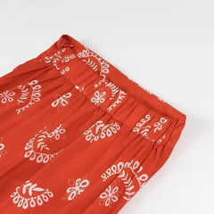 Cyflymder Women's Fashionable Sweet Printed Suit Fly Sleeve Small Top A Skirt 2-piece Set European American Style Cross-border Trade