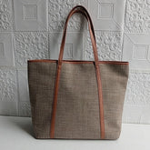 Cyflymder Fashion Retro Versatile Canvas Tote Bag Leisure Student Shoulder Bags Portable Handbag with Hasp for Women Сумка Женская Summer