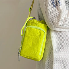 Cyflymder Multi-functional water bottle bag casual nylon shoulder bag outdoor sports crossbody bag small square bag daily women key wallet