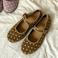 Cyflymder Sweet Women's Mary Jane Shoes Exquisite Round Head Casual Shoes for Woman Fashion Ballet Flat Shoe Designer Shoes Zapatos Mujer
