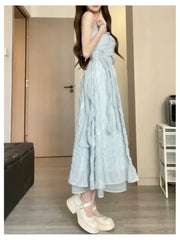 Cyflymder Summer Lace Chiffon Short Puff Sleeve Square Collar Party Elegant Dresses For Women Sweet Slim Princess Dress Prom Dress