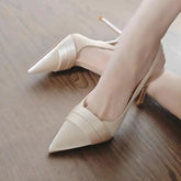 Cyflymder Spring New Shoes Pointed High Heels Sandals One-button Stiletto High Heels Sexy Women's Single Shoes High Heels Women Shoes
