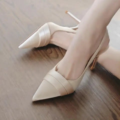 Cyflymder Spring New Shoes Pointed High Heels Sandals One-button Stiletto High Heels Sexy Women's Single Shoes High Heels Women Shoes