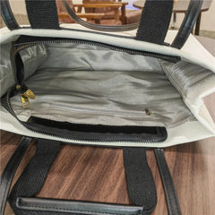 Cyflymder Large Canvas Bag For Women Handbags Commuting big Tote Bag ladies Portable Business Briefcase female Shoulder Bags bolsas black