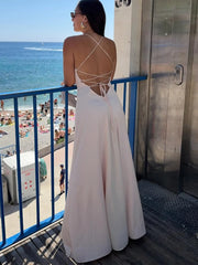Cyflymder Backless Ruffle Halter Long Dress Chic Lady Sexy Sleeveless Off Shoulder High Waist Maxi Dresses Women Vacation Beach Gown