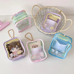 Cyflymder Simplicity Sweet Kpop Photocard Holder with Lanyard Fashion Badge Pin Ita Bag for Girl Japanese Kawaii Displaying Photo Card Bag
