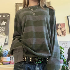 Cyflymder Y2k Grunge Shirt Vintage Aesthetic Graphic Baggy Long Sleeve Top Women Teen Girl Emo Harajuku Gothic Oversized Tee