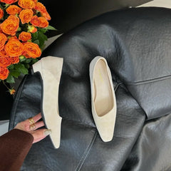 Cyflymder Shoes Woman 2025 Modis Female Footwear Square Toe Shallow Mouth Casual Sneaker Low Heels Clogs Platform New Cute Dress On Heels