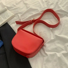 Cyflymder Female Ins Niche Design Wide Shoulder Strap Saddle Bag 2025 New Casual Single Shoulder Crossbody Small Bags