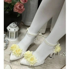 Cyflymder high quality designer luxury shoes yellow bridal wedding shoes y2k heels 2000s heels lolita shoes women's summer shoes