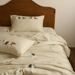 Cyflymder High-end 100% Lyocell Summer Quilt Set or Only Blanket Super Soft Skin-friendly Duvet Luxury Embroidery Plant Fiber Comforter