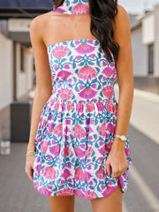 Cyflymder Women s Off Shoulder Ruffle Sleeve Maxi Dress with Belt and Pockets for Wedding Guest Evening Party Vacation Beach