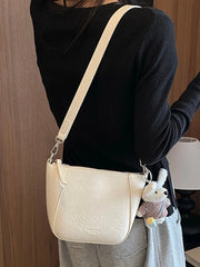 Cyflymder Trendy Retro Underarm Bag for Women New Style Versatile Commuter Single Shoulder Crossbody Bag Korean Style Polyester Li...