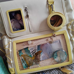 Cyflymder Patchwork Casual Y2k Aesthetic Backpacks Japanese Women Students Transparent Ita Bags Preppy Ins All Match Streetwear Schoolbags