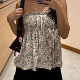 Cyflymder Floral Print Summer Svel Dr Belted Waist Regular Fit Casual Gown for Women Spring Collection Faionable Trendy