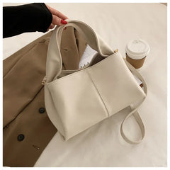 Cyflymder Women handbag new Brand Trendy Lady Shoulder bags Luxury Totes Soft PU Leather Crossbody Bags bolsas Casual big totes beige