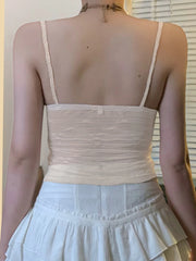 Cyflymder Holiday Split Mesh Camis Tops Beach Style See Through Sexy Slim Deep V-Neck Sleeveless Tank Tops Women Summer Fashion