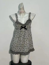 Cyflymder Sexy Leopard Print Dress Y2k Vintage Goth Punk Slim WomanClothes Aesthetic Harajuku Backless Summer Sleeveless Dresses Gyaru 90s