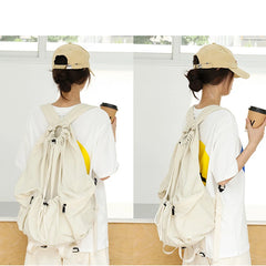 Cyflymder Nylon Ruched Backpacks for Women/Men Pleated Commuter Travel Women Rucksack School Girl Bags Female Daily Backpack Mochilas Sac