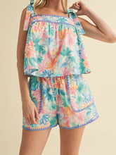 Cyflymder Women s Casual Tie Dye Print Sleeveless Tank Top and Elastic Waist Shorts Set for Summer Loungewear and Sleepwear