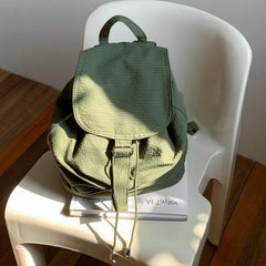 Cyflymder Streetwear Vintage Nylon Simple Backpacks Casual All Match Women Students Backpack Y2k Aesthetic Fashion Ins Grunge Schoolbags