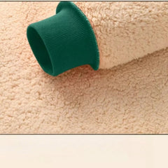 Cyflymder Women Hoodies Sweatshirt Letter Printing Lamb Velvet Thickened Street Warm Pullover Loose Crewneck Brown Hoodies Woman Clothing