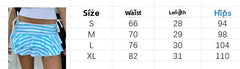Cyflymder Spring Summer Sexy Polka Dot Drawstring A- Line Mini Skirt Women's Fashion Cross-Border Short Skirt Casual Polyester Fabric