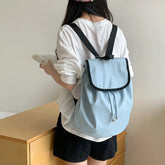 Cyflymder Korean Women Backpacks Vintage Y2k Aesthetic Streetwear Schoolbag Casual All Match Simple Backpack for College Students