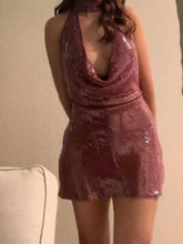 Cyflymder Women s Glitter V-Neck Dress Sleeveless Shimmering Sequin Embellished Bodycon Mini Dress Elegant Cocktail Party Dress