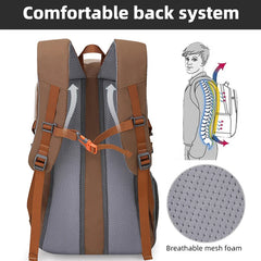 Cyflymder Outdoor Climbing Backpack Large Storage Travel Communting Shopping Camping Bag Short Distance College Laptop Portable Schoolbag