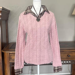 Cyflymder Vintage Pullover Y2K Fashion Cute Women Sweater Casual Aesthetic Clothing emo Chic Tide Sweet Slim Female Long Sleeve Knitwear