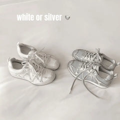 Cyflymder Summer Women's Sneakers Casual Shoes Platform Female New PU Casual Running Shoes Comfortable Vulcanized Shoes 886