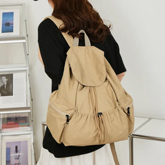 Cyflymder Casual Daypack Backpacks, One Shoulder Backpack, Drawstring Bag, Multiple-Pockets Travel Bag, Suitable for Commuting, Traveling