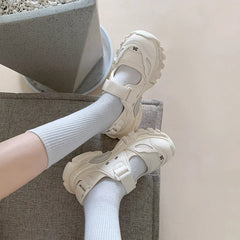 Cyflymder Women Sport Sandals Wedge Hollow Out Women Sandals Outdoor Cool Platform Shoes Women Beach Summer Shoes