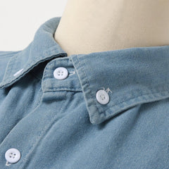 Cyflymder Fashion Women Denim Shirts Single Breasted Turn Down Collar Long Sleeve Tops Women Jacket Shacket Jeans Loose Vintage Blouse