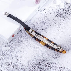 Cyflymder Oval Barrettes French Clips Hairclip for Girls Acetate Headwear Hair Accessories Geometric Korean Fashion Hair Clips for Women