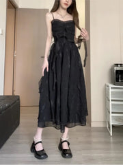 Cyflymder Summer Lace Chiffon Short Puff Sleeve Square Collar Party Elegant Dresses For Women Sweet Slim Princess Dress Prom Dress