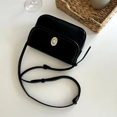 Cyflymder Classic Designer PU Leather Crossbody Bag for Women Travel Handle Handbag Fashion Shoulder Messenger Bag Ladies Small Flap Bags