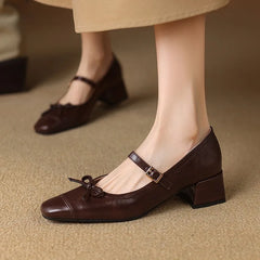 Cyflymder Women Shoes Autumn Shallow Mouth Modis Female Footwear Casual Sneaker Square Toe Bow-Knot Fall Summer 2025 Dress Big Size New On