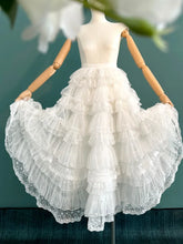 Cyflymder French Sweet Lace Splicing Fairy Dress Light Wedding Skirt Lining Heavy Industry Lace Cake Puff Mesh Cover Up Skirt