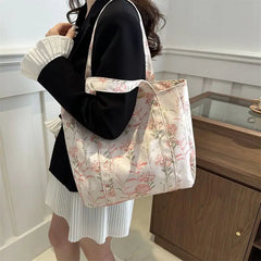 Cyflymder Large Capacity Bag Women's Guofeng One Shoulder Underarm Casual Commuter Versatile Tote bags for women ladies hand bags handbags