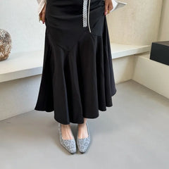 Cyflymder Shoes Woman 2025 Modis Female Footwear Square Toe Shallow Mouth Casual Sneaker Low Heels Clogs Platform New Cute Dress On Heels