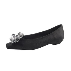 Cyflymder Flower Women's Shoes Flats Elegant Shallow Sandals Luxury Fashion Dress Loafers New Walking Shoes Party Comfort Mujer Sandalias
