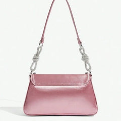 Cyflymder Sweet Cool Pink Y2k Bags Women Hot Girls Leather Handle Pillow Bag Purse Ladies Vintage Diamond-Encrusted Shoulder Bag