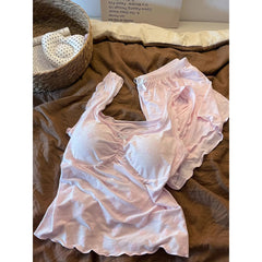 Cyflymder Pajamas with Chest Pads Women's Summer Suspender Vest Shorts Sexy Loungewear Premium Sense