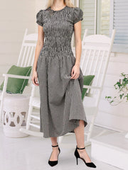 Cyflymder Women s Floral Print Maxi Dress Off Shoulder Ruffle Sleeve Boho Long Dress Summer Beach Party Sundress Casual Dress