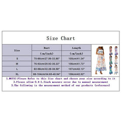 Cyflymder Women Sleeveless Boho Dress Suspender Wave Large Swing Flowy Casual Maxi Dress Summer Holiday Printed Backless Beach Dress