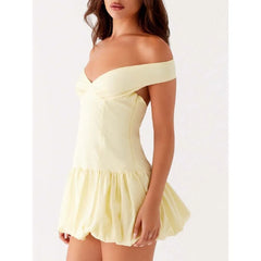 Cyflymder Women White Graduation Dress Summer Backless Bow Tie Bodycon Mini Dresses Y2k Square Neck Short Dresses For College